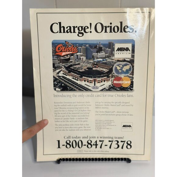 VTG 1994 Baltimore Orioles Game Day Magazine | Rafael Palmeiro Cover Baseball - Picture 5 of 7